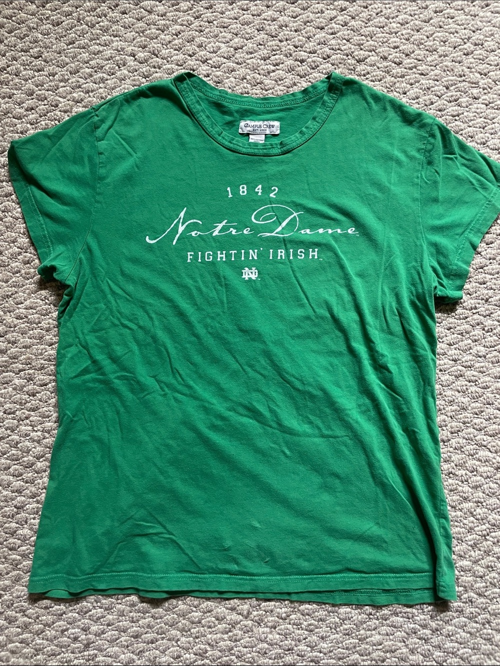 Y2K notre dame fighting Irish t shirt